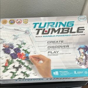 Marble-Powered Computer Game - Green and Purple